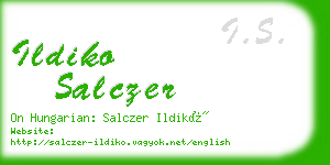 ildiko salczer business card